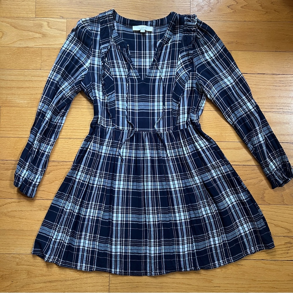 Cottagecore Outlander Plaid Mini Dress
